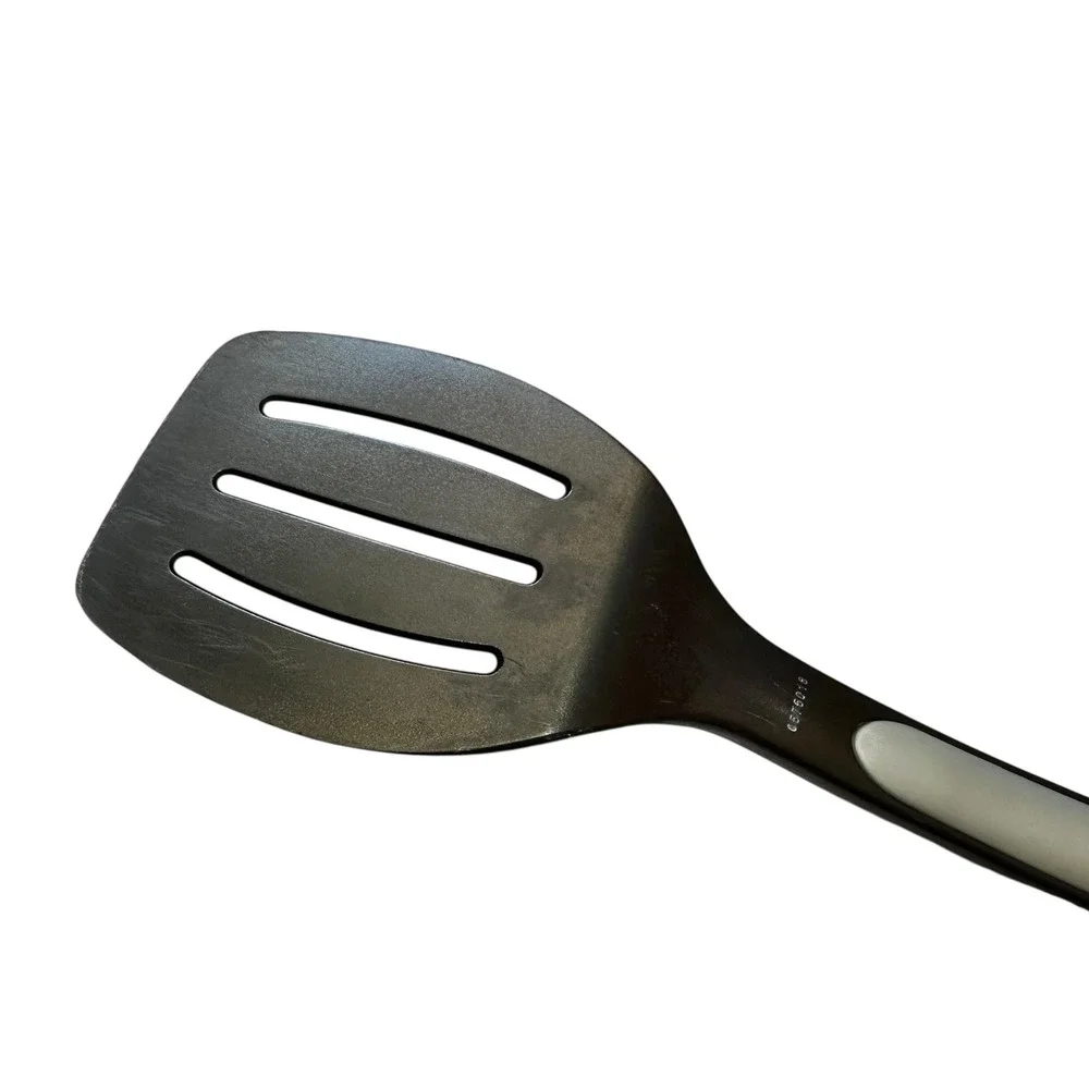 Calphalon Slotted Turner Spatula Black Grey Nylon‎ Flipper Kitchen Utensil